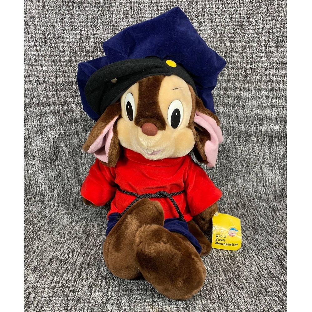 VTG 1986 Fievel An American Tail Plush Sear Caltoy Stuffed Animal Mouse With Tag